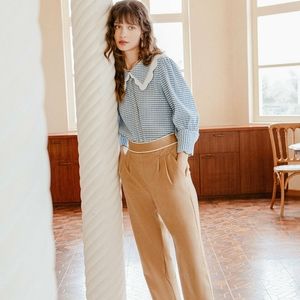Petite Studio NYC Skylar Pants in Camel
